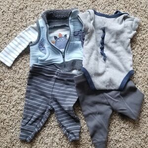 Multibrand 3M Dino Outfit Bundle. 5 Piece Total.